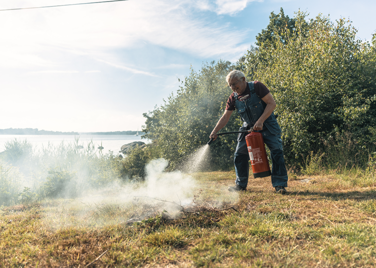 Flera bränder har kunnat släckas av privatpersoner som larmats ut via appen Delta. 
BILD: Anton Frej
