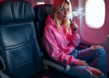 Drygt hälften av alla e-cigaretter packas i hatthyllor eller incheckade väskor – platser där ett överhettat batteri kan vara svårare att upptäcka i tid.
BILD: AI-genererad med Freepik